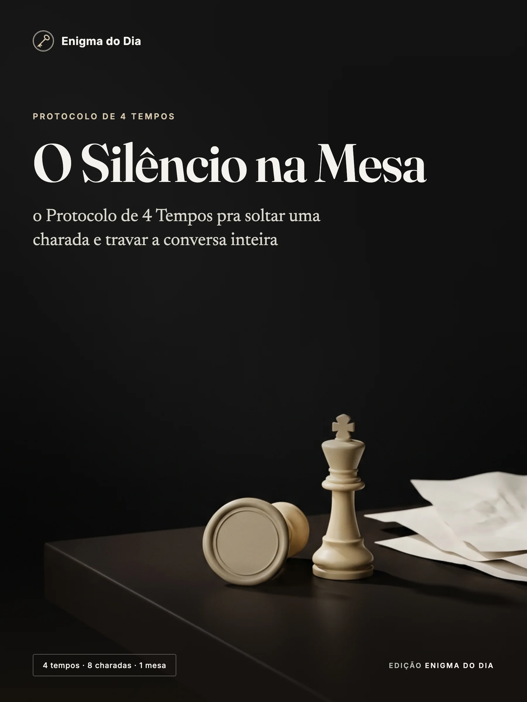 Capa do guia O Silêncio na Mesa